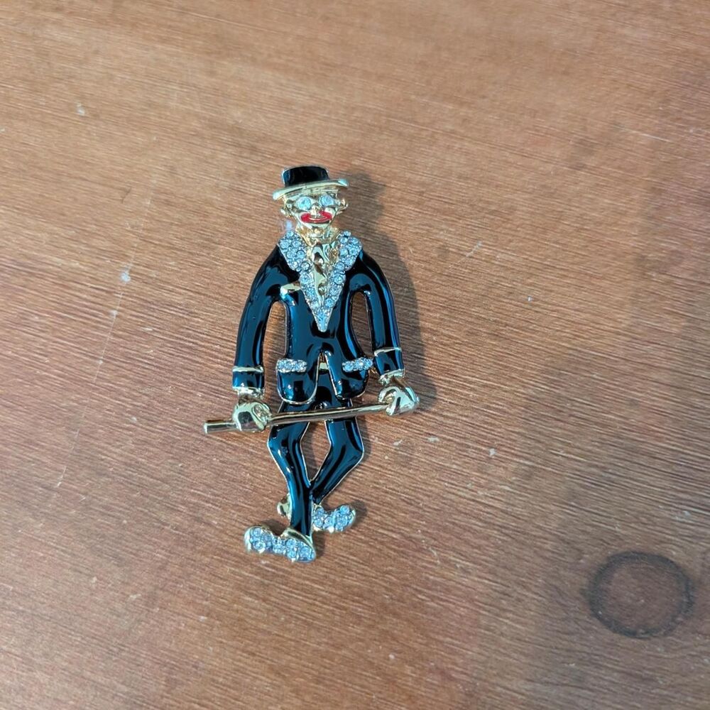Vintage Clown Brooch